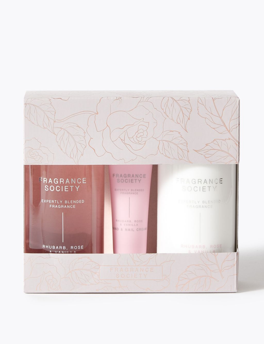 Rhubarb, Rose & Vanilla Hand & Body Gift Set