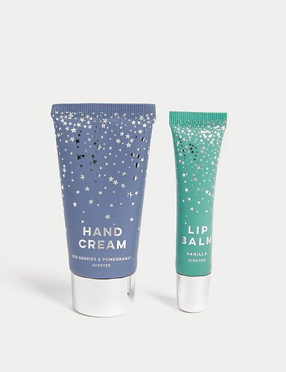 Hand Cream and Lip Balm Hanging Gift
