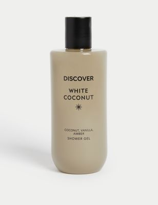 Discover Womens White Coconut Shower Gel 300ml