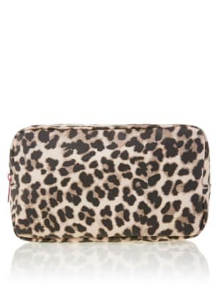 cheetah makeup bag