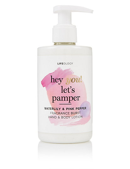 Waterlily & Pink Pepper Fragranced Burst Hand & Body Lotion 250ml