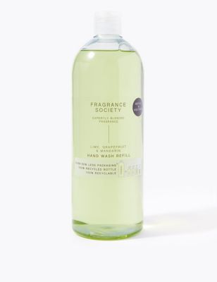 Fragrance Society Womens Lime, Grapefruit and Mandarin Hand Wash Refill 1L