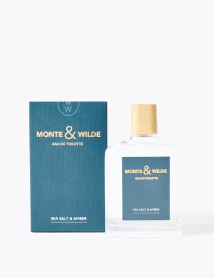 Monte & Wilde Mens Sea Salt & Amber Eau De Toilette 100ml