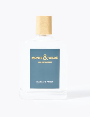 Monte & Wilde Men's Sea Salt & Amber Eau De Toilette 100ml