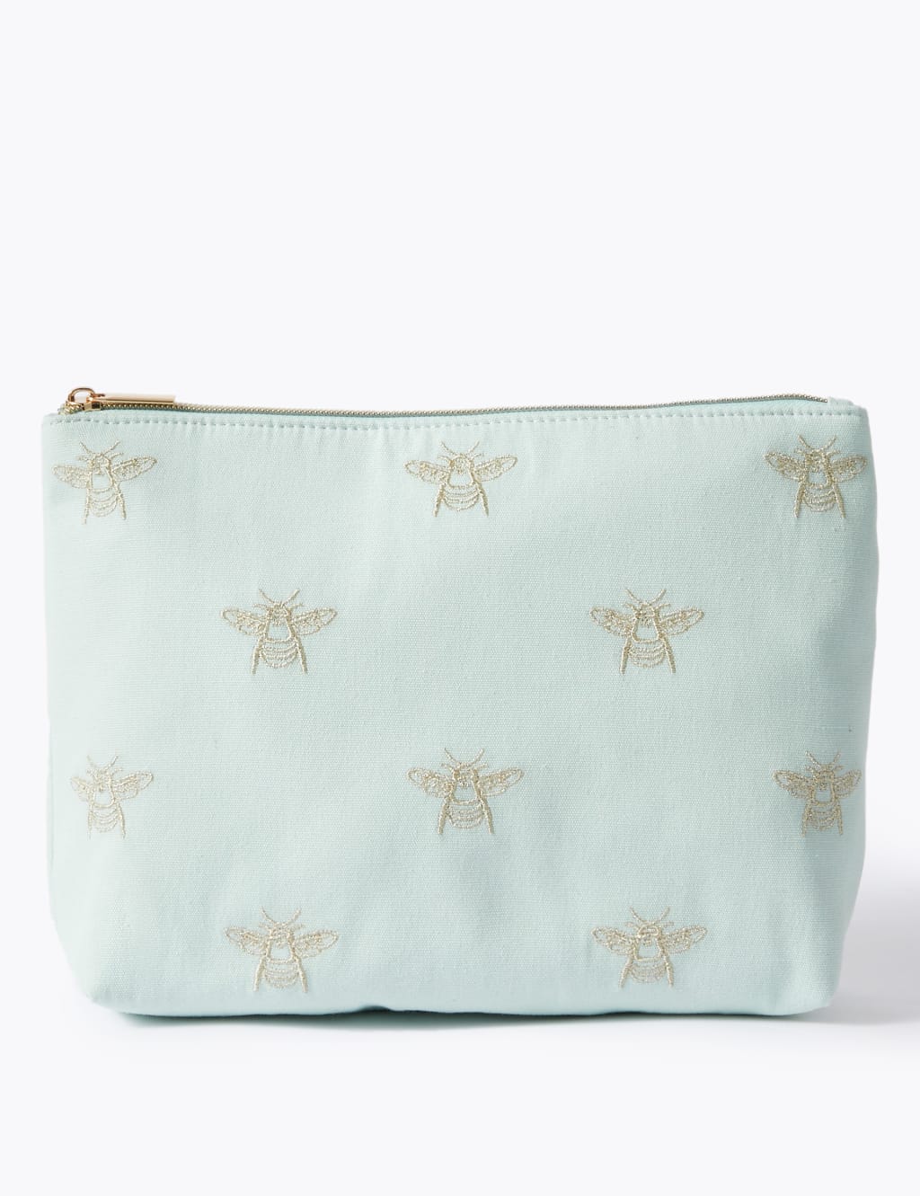 Embroidered Bee Make-Up Bag