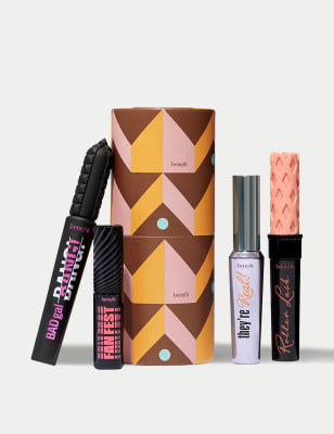 Image of Benefit Nice List Lashes Badgal Bang, Roller Lash, They're Real & Fan Fest Mascara Gift Set (Worth £90) - 1SIZE
