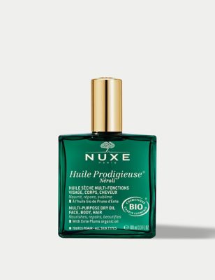 Nuxe Womens Mens Huile Prodigieuse Neroli Multi-Purpose Dry Oil for Face, Body and Hair 100ml