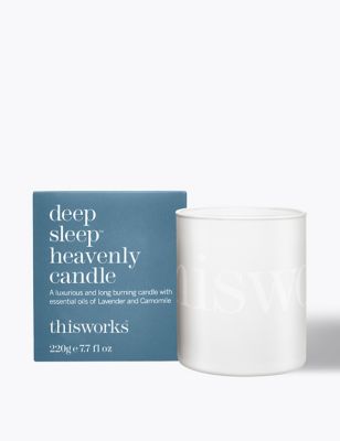 This Works Womens Mens Deep Sleep Heavenly Candle 220g