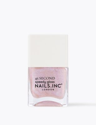 Nails Inc. 45 Second Speedy Gloss 14 ml - Pink Shimmer, Pink Shimmer,Orange,Peach,Mushroom,Red