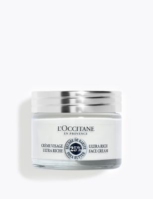 L'Occitane Womens Mens Shea Ultra Rich Face Cream 50ml