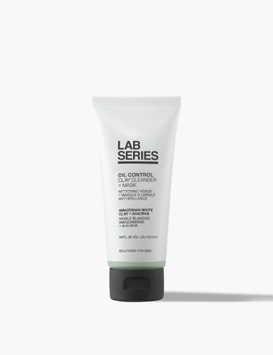 Lab Series Mens Oil Control Clay Cleanser + Mask 100ml