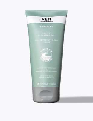 Ren Womens Mens Evercalmtm Gentle Cleansing Gel 150ml