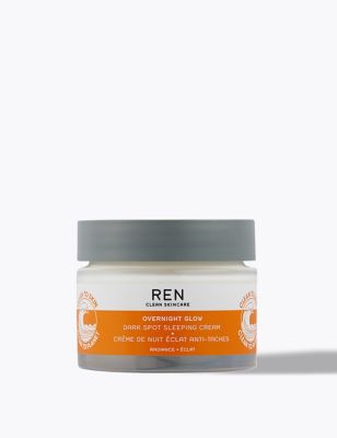 Ren Womens Mens Overnight Glow Dark Spot Sleeping Cream 50ml