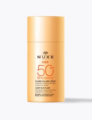 Womens NUXE Light Sun Fluid SPF50 High Protection Face 50ml