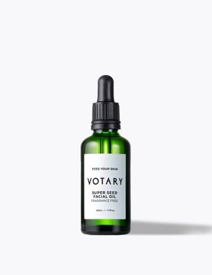 Votary Womens Mens Super Seed Facial Oil - Fragrance Free 50ml