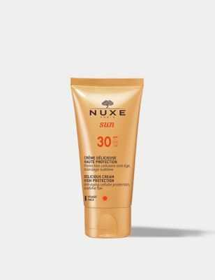 Nuxe Womens Mens Sun SPF 30 Delicious Cream High Protection Face 50ml