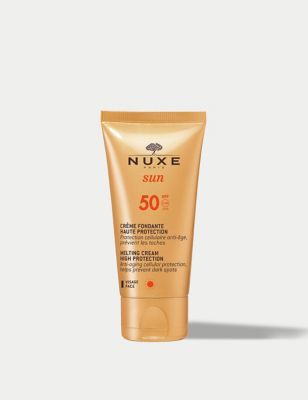 Nuxe Womens Mens Sun SPF 50 Melting Cream High Protection Face 50ml