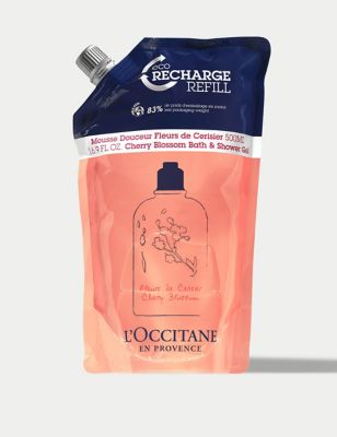 L'Occitane Womens Cherry Glossom shower Gel Eco Refill 500ml