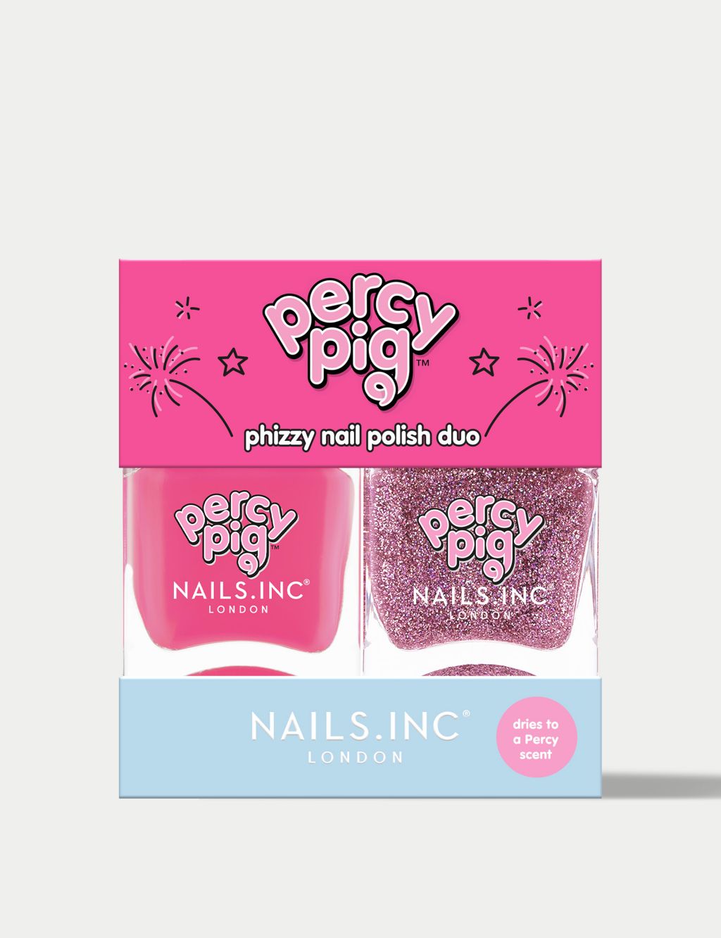 Nails.INC Percy Pig Phizzy Nail Polish Duo 2x14ml image 1