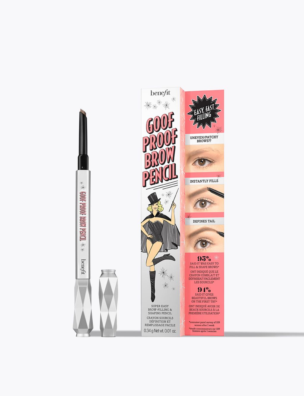 Goof Proof Easy Shape & Fill Eyebrow Pencil 0.34g