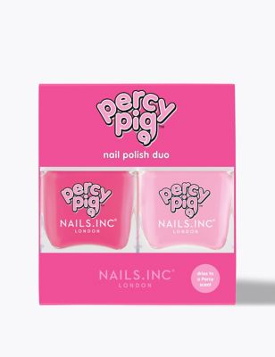 Nails Inc. Percy Pig Scented Nail Polish Duo