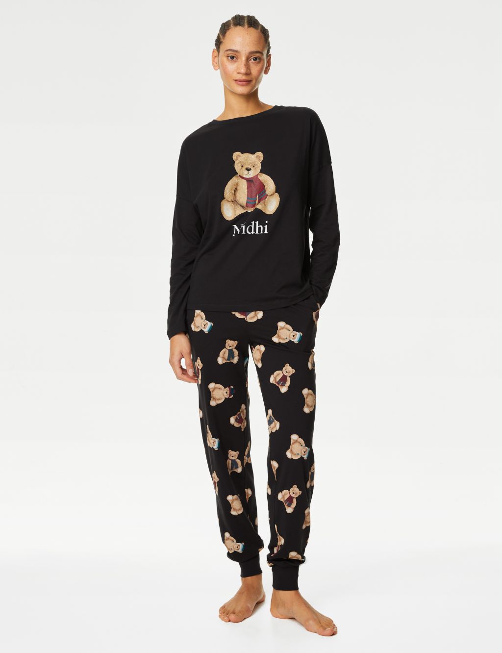 Personalised Women's Spencer Bear™ Pyjama Set