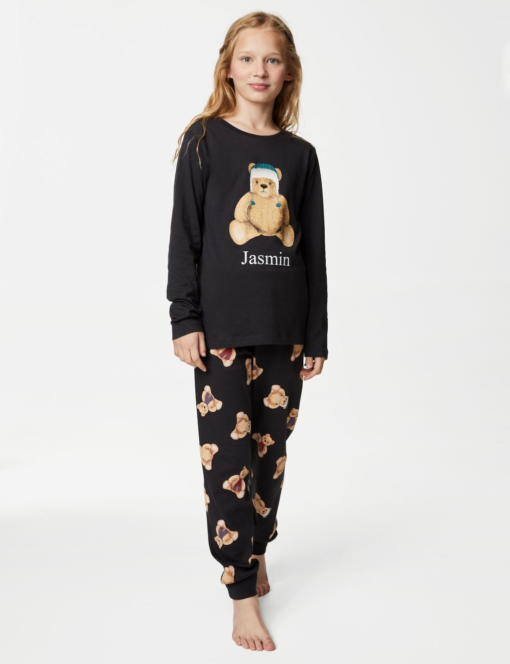 Personalised Kids' Spencer Bear™ Pyjama Set (1-16 Yrs)