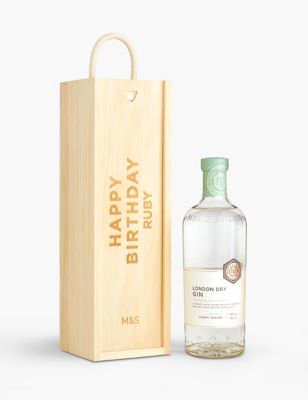 Personalised M&S Distilled Gin 70cl Gift - Natural, Natural