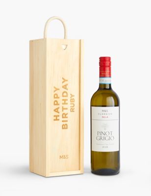 Personalised M&S Classics Pinot Grigio Gift - Natural, Natural
