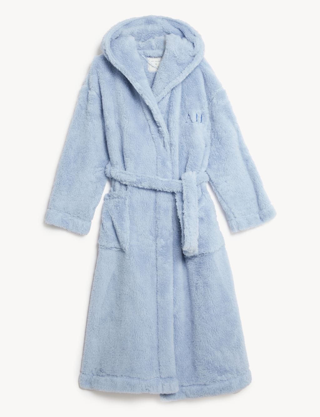Personalised Hooded Fleece Long Dressing Gown image 2