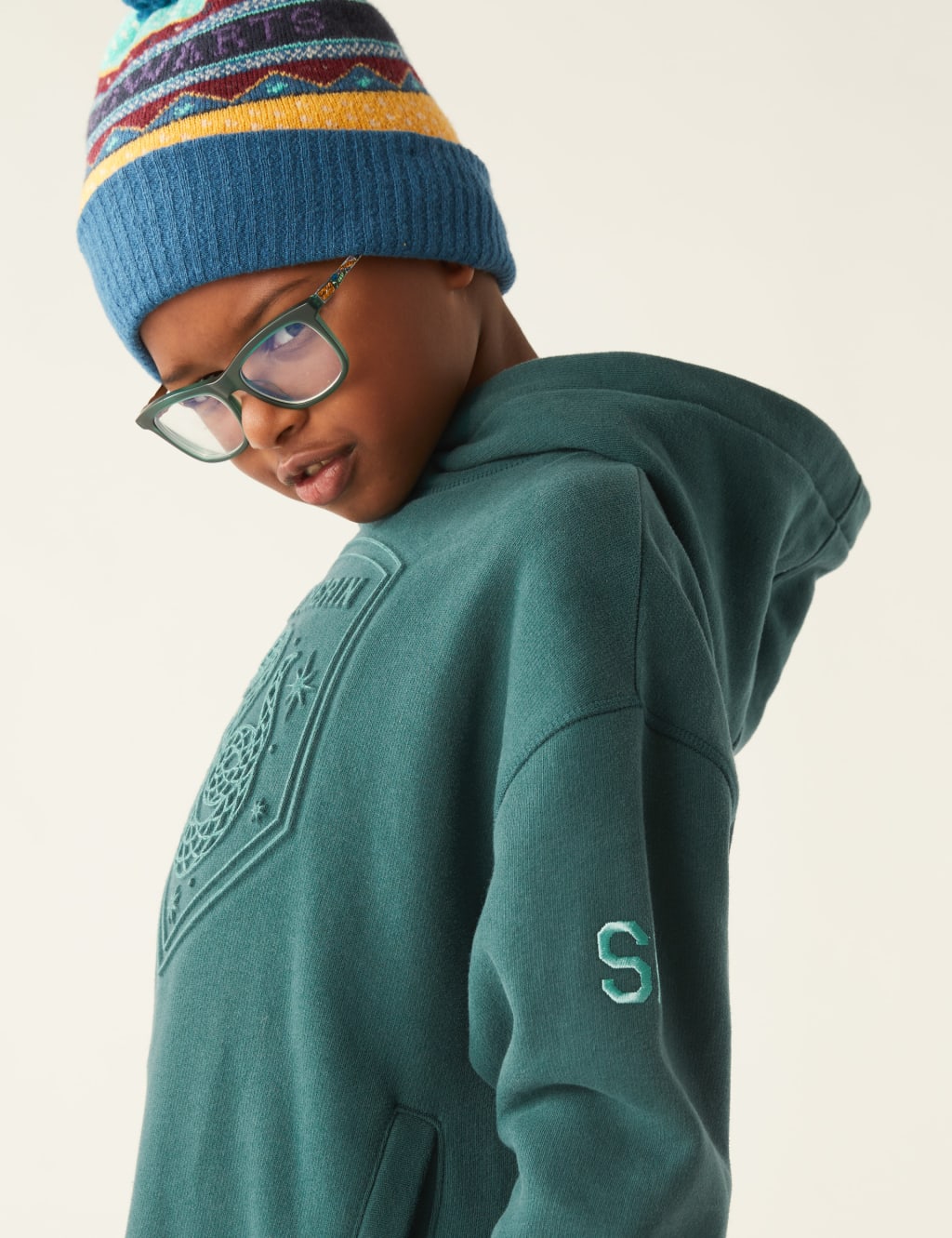 Personalised Kids Slytherin Hoodie 6 16 Yrs Harry Potter