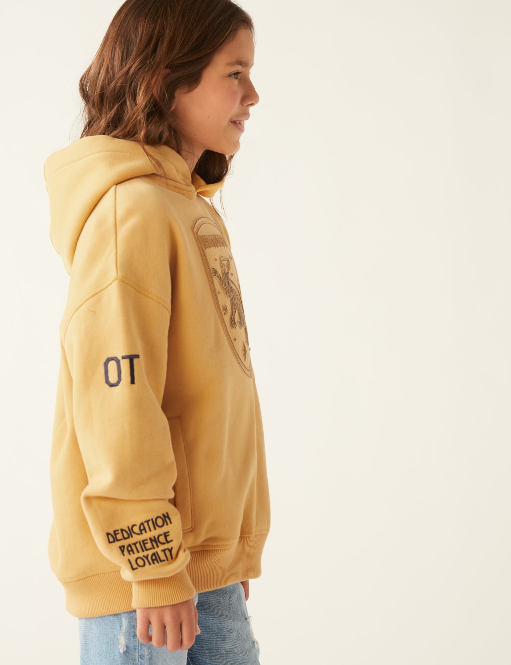 Personalised Kids' Hufflepuff™ Hoodie (6 - 16 Yrs) image 1