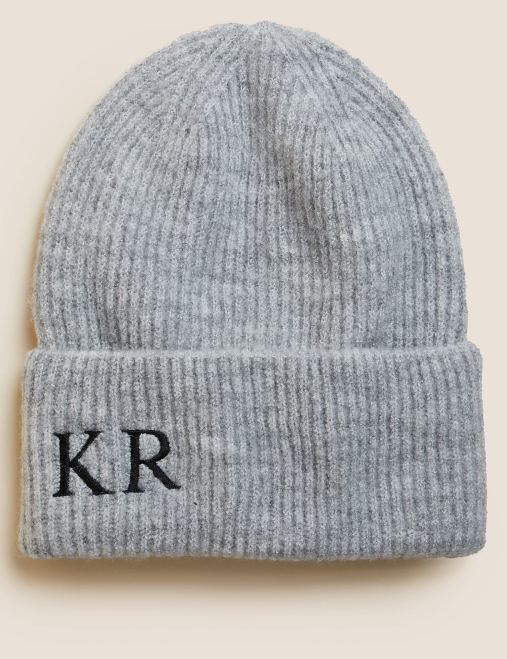 Personalised Women's Rib Beanie Hat image 1