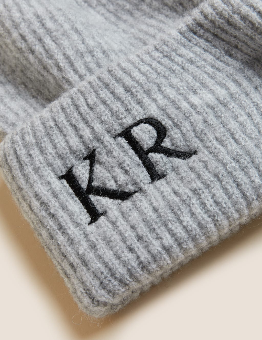 Personalised Women's Rib Beanie Hat image 2
