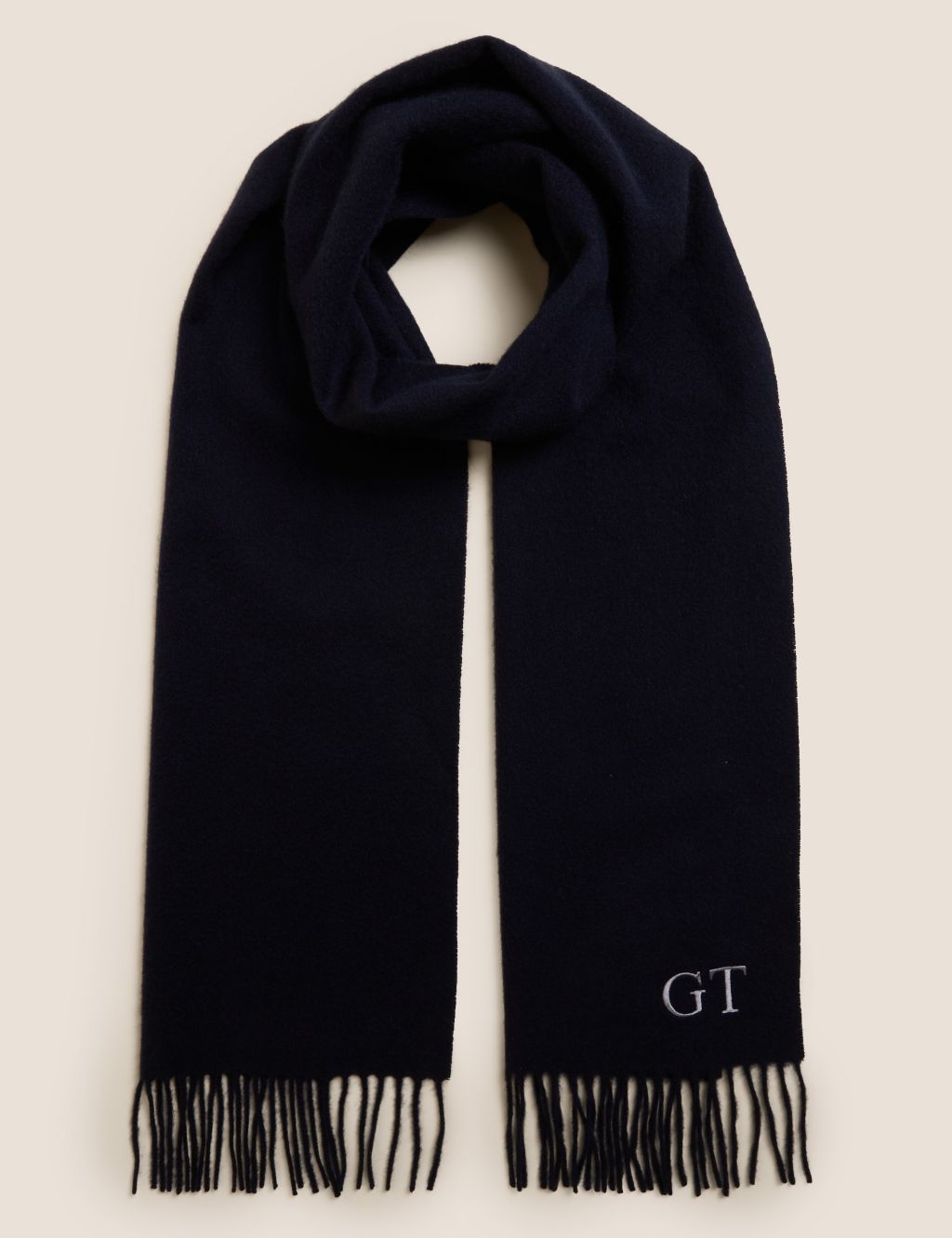 Personalised Men's Pure Cashmere Scarf image 1