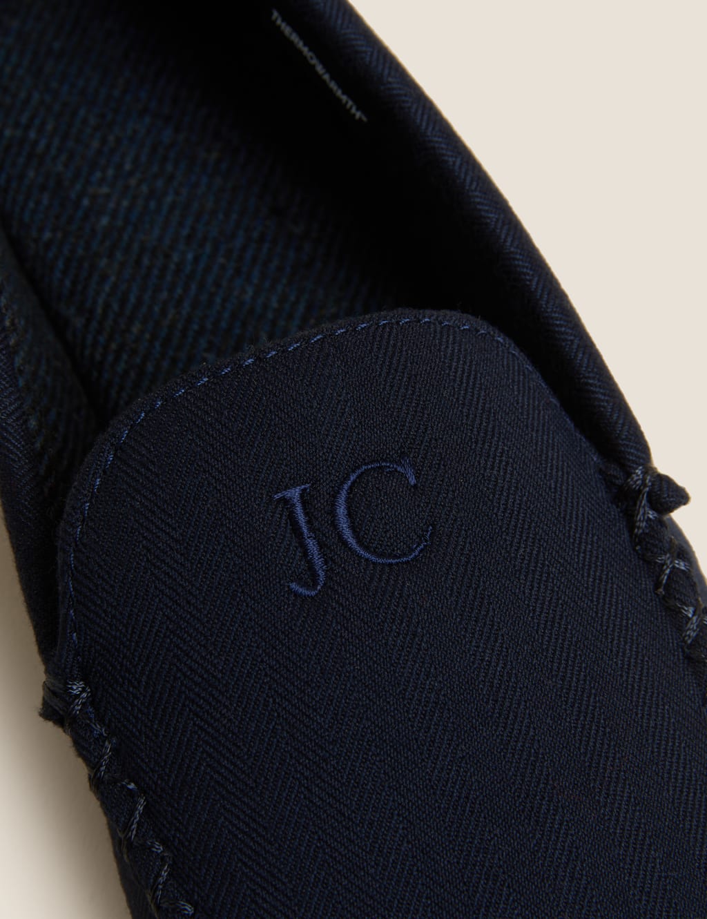 Personalised Men's Herringbone Slippers image 2