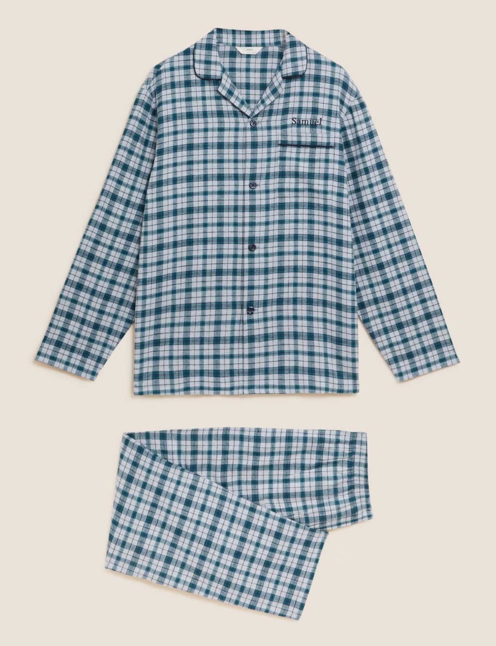 Personalised Men's Check Pyjama Set image 1