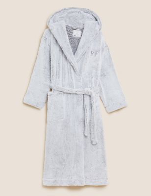 Personalised Women's Fleece Hooded Dressing Gown | M&S Collection | M&S