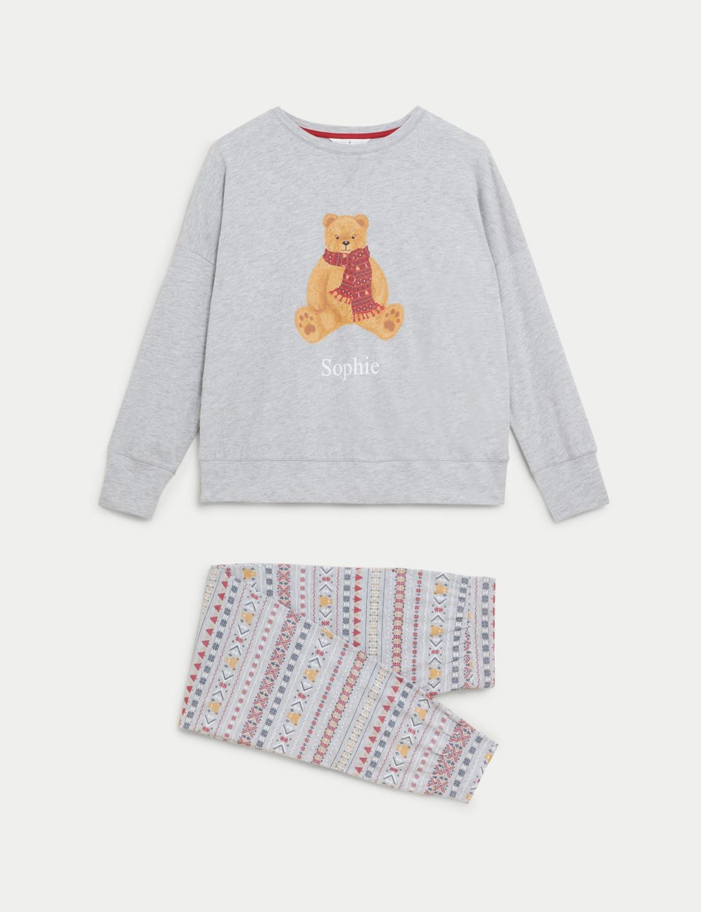 Personalised Women's Spencer Bear Pyjamas image 1