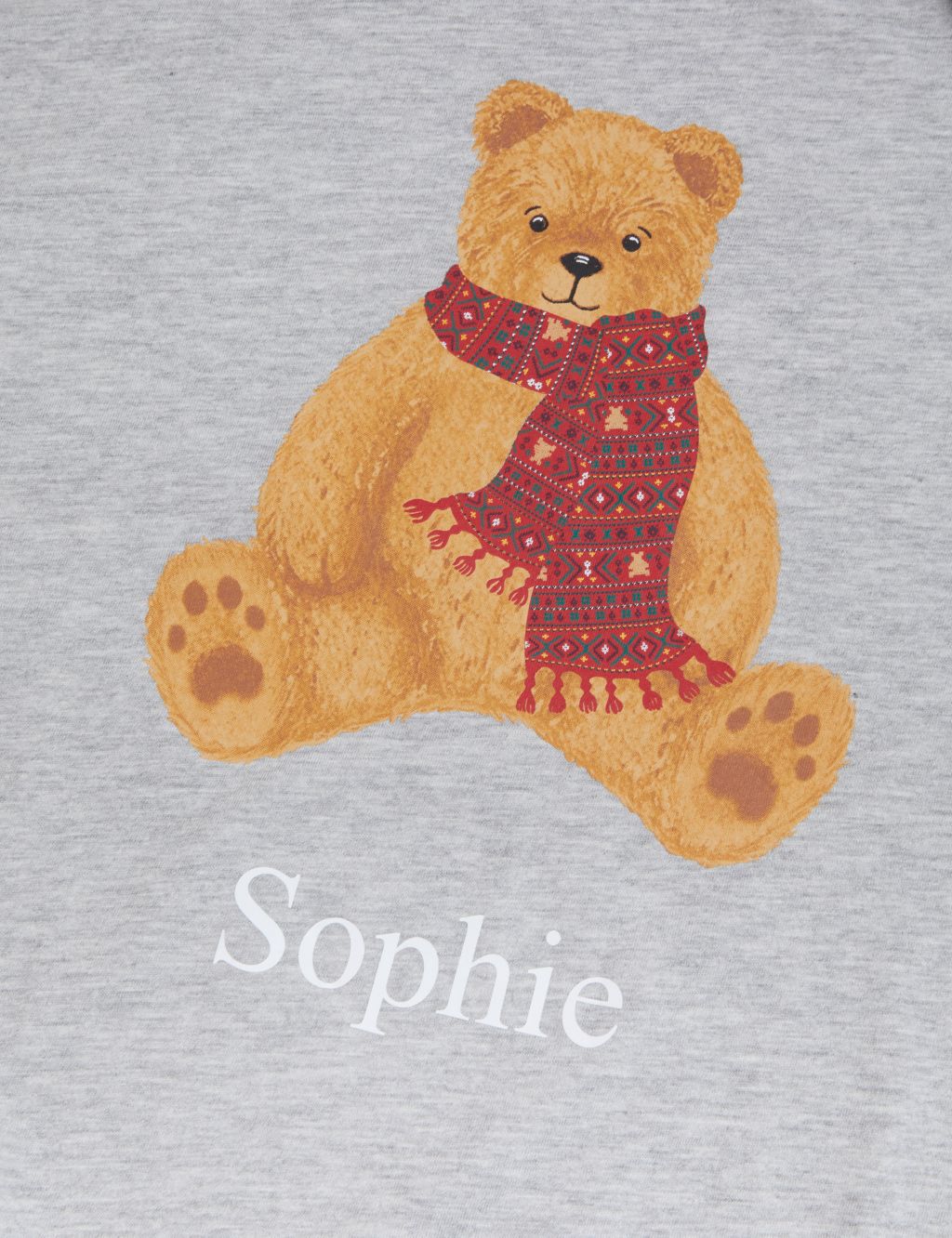 Personalised Women's Spencer Bear Pyjamas image 2