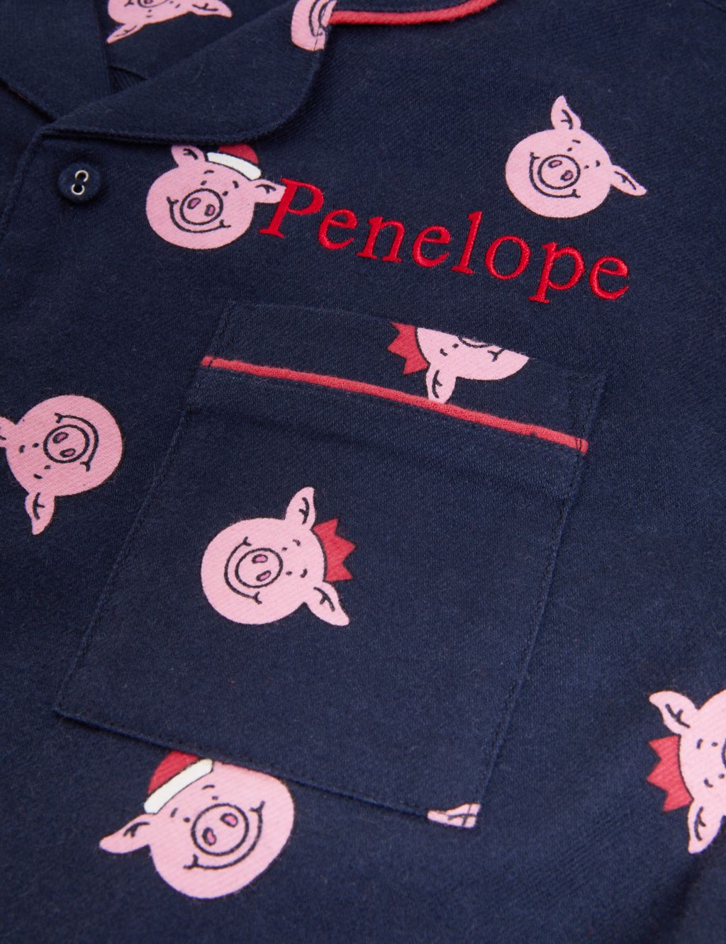 Personalised Kids' Percy Pig™ Pyjamas (2-16 Yrs) image 2