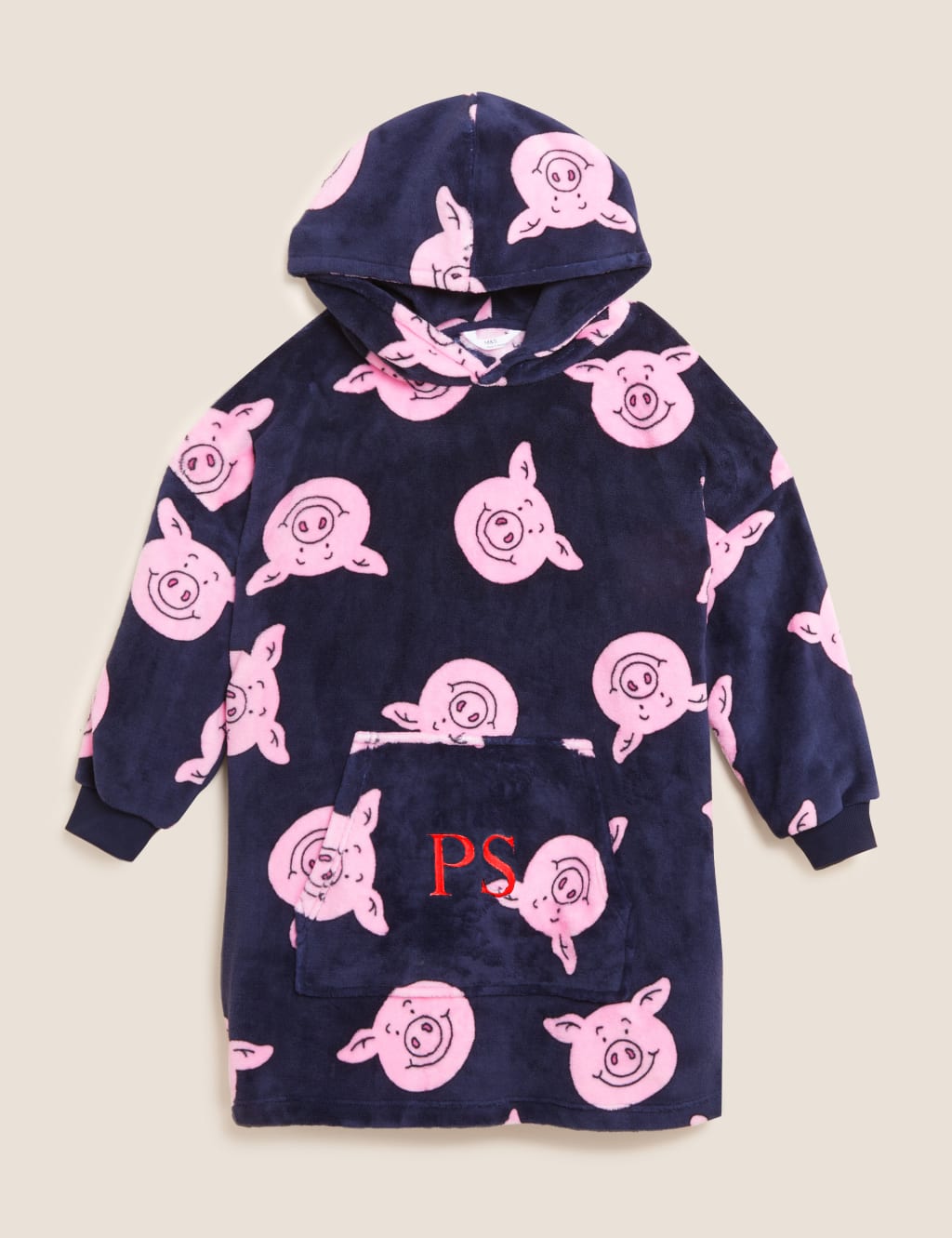 Personalised Kids' Percy Pig™ Oversized Hoodie (3-16 Yrs) image 1
