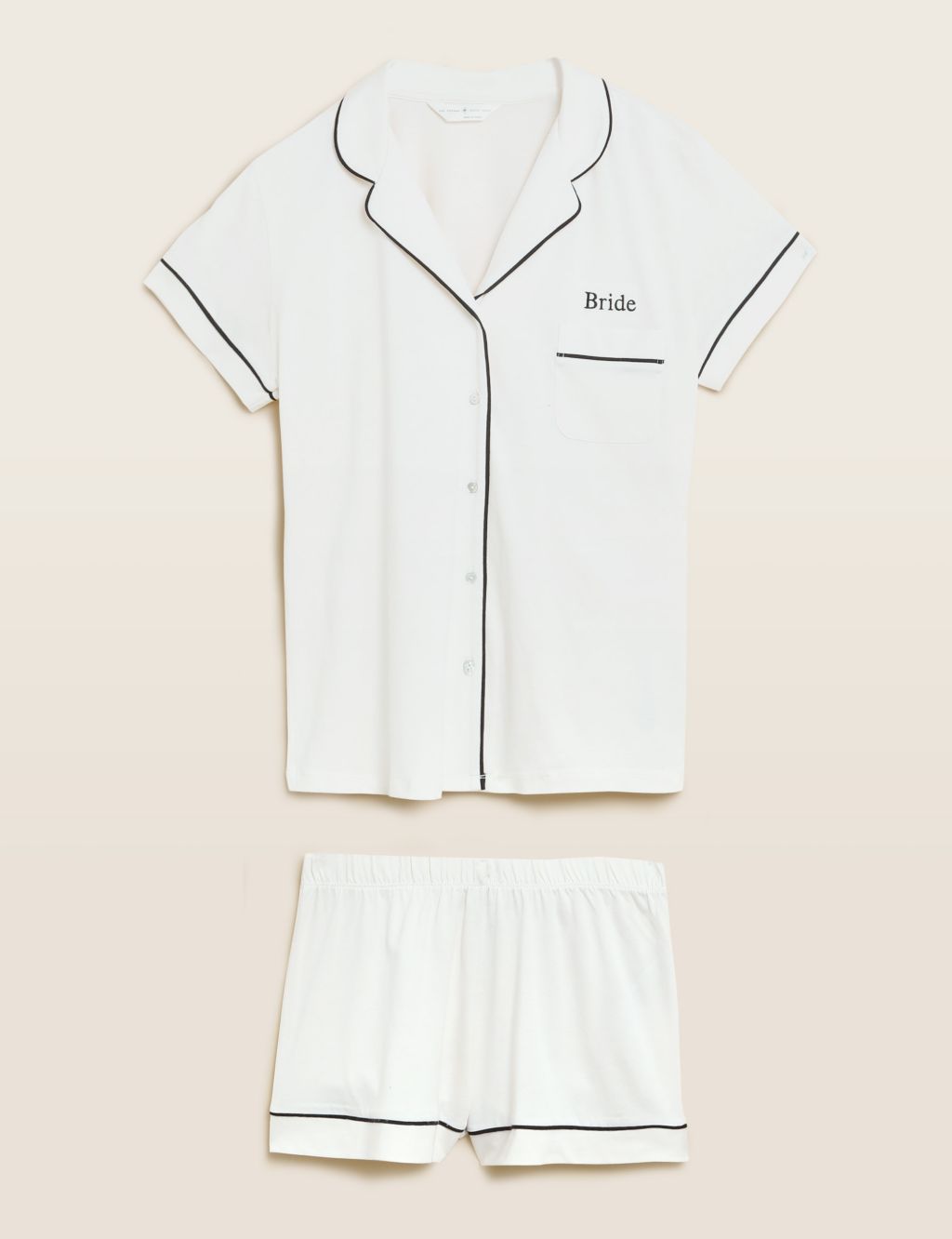 Personalised Women's Cotton Modal Shortie Set image 1