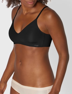 

Womens Sloggi Zero Feel Ultra Non Wired Bralette - Black, Black