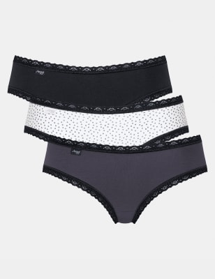 3pk 24/7 Weekend Low Rise Knickers