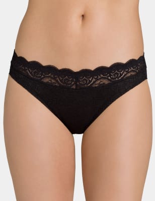 

Womens TRIUMPH Amourette 300 Magic Wire Tai Briefs - Black, Black