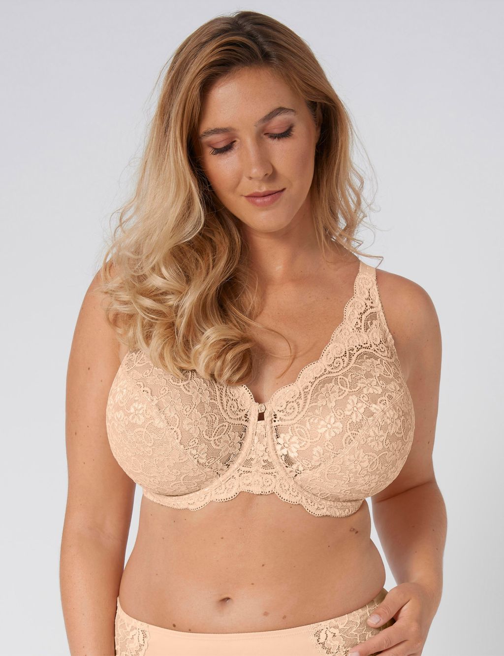 Kris Line White Betty Soft Cup Bra in Bands 30 through 40