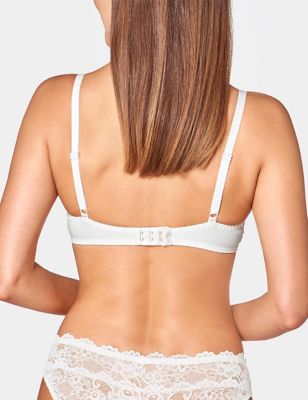 Triumph Womens Amourette 300 Lace Underwired Full Cup Bra B-G - 32B - White, White,Black,Biscuit,Grey,Green