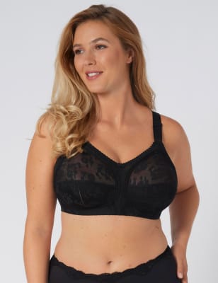 

Womens Triumph Doreen X Non Wired Full Cup Bra C-J - Black, Black