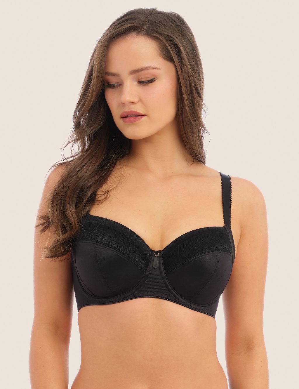 Fantasie Women's Fusion Lace Underwire Full Cup Side Support Bra, Black,  30D : : Clothing, Shoes & Accessories